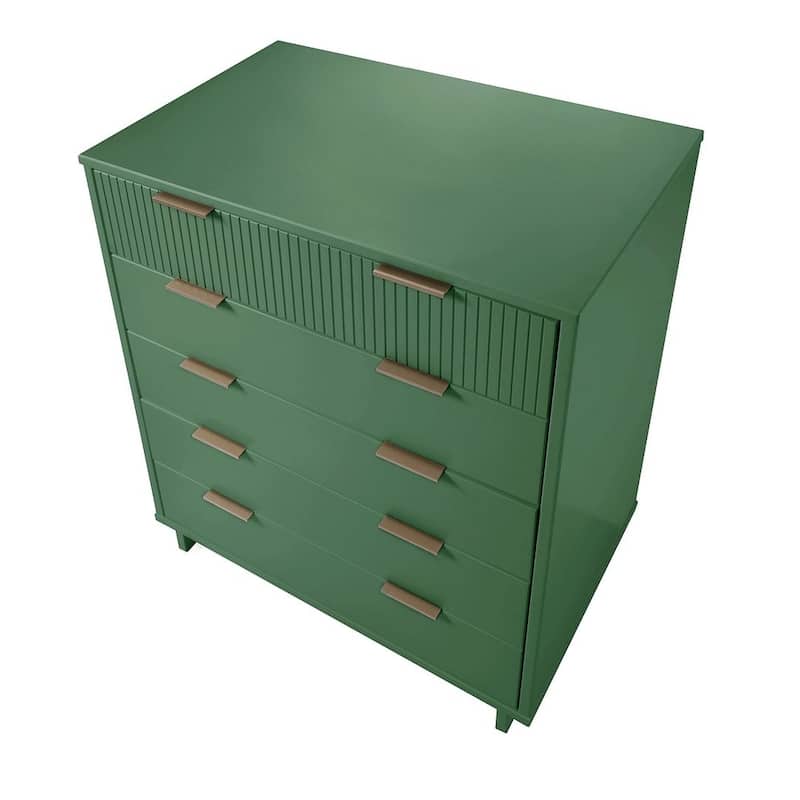 Manhattan Comfort Granville 45.27" Modern Tall 5 Drawer Dresser