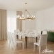 preview thumbnail 3 of 10, Hunter Hartland Wagon Wheel Chandelier - Dining Room, Kitchen, Entry - Modern Farmhouse, Industrial