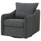 preview thumbnail 18 of 23, Madia Upholstered Sloped Arm Swivel Glider Chair