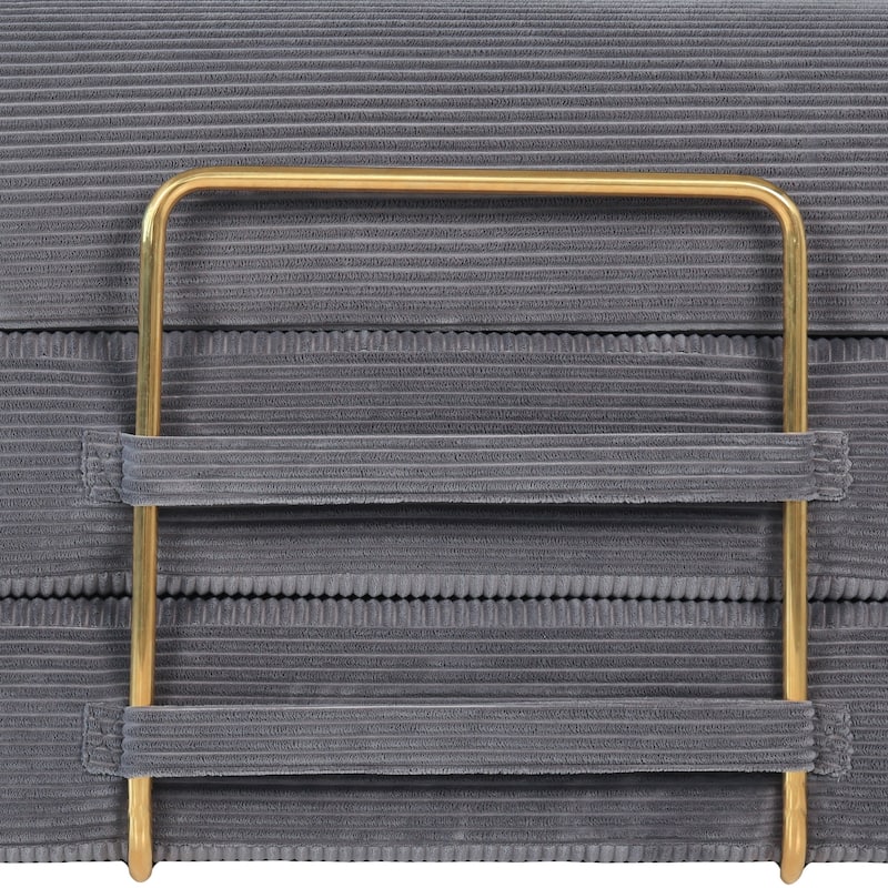 Corduroy Folding Compressed Sofa Couch with Freely Configurable Layout