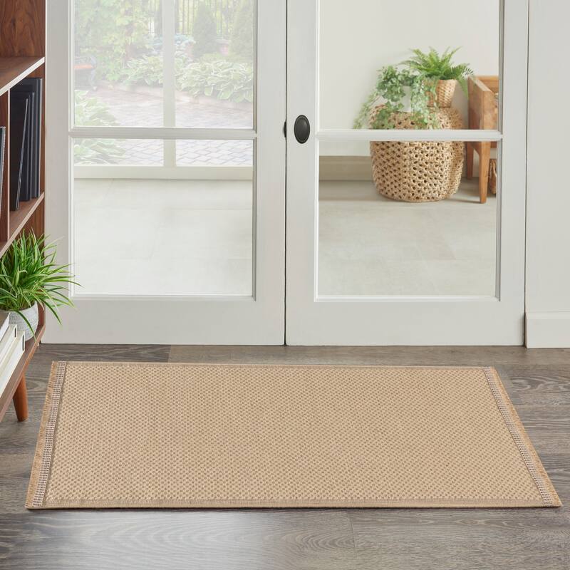 Nourison Washable Indoor Geometric Jute Area Rug