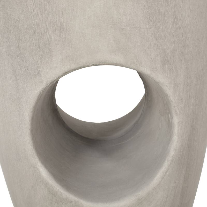 Sirius Indoor/Outdoor Contemporary Lightweight Concrete Accent Side Table by Christopher Knight Home
