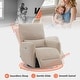 preview thumbnail 46 of 55, MCombo Power Swivel Rocker Recliner with Lumbar Support, Electric Nursery Glider Recliner Chair