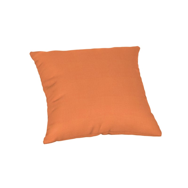 Sunbrella® Solid Fabric 1-Piece Indoor/Outdoor Square Throw Pillow, 18"W x 18"L, Cast Slate