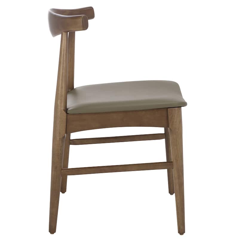 SAFAVIEH HOME Elbow Dining Chair (Set of 2) - 21"W x 19"D x 30"H