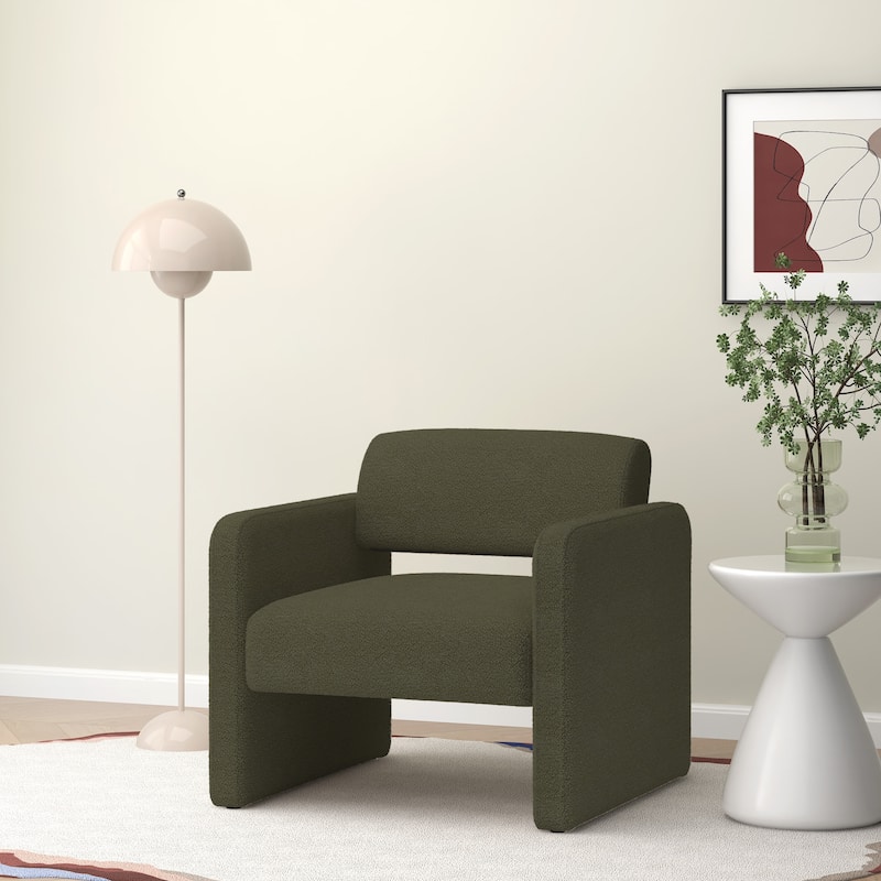Stripe Single Sofa Chair, Upholstered Comfortable Chair With Armrests, For Living Room Reception Bedroom (30.9"*30.51"*30.11")