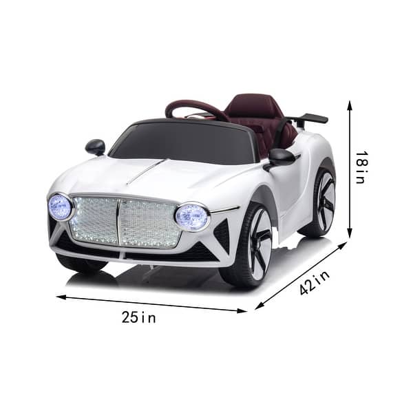slide 2 of 28, Kids Electric Ride-On Car with Parental Remote Control, Wireless Phone Connectivity, and LED Lights - Ages 3-6
