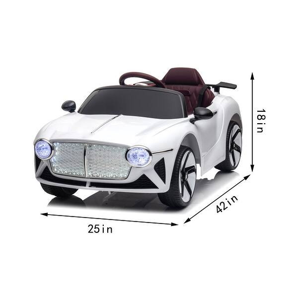 dimension image slide 2 of 3, Ride on Car, Kids Electric Car, Riding Toys for Kids with Remote Control /PU seat/ swing/Amazing gift for 3~6 Years boys/girls