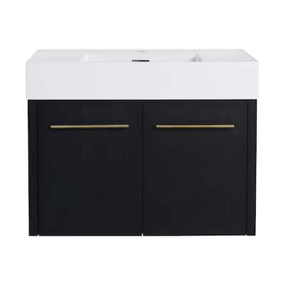 30 Inch Wall-mounted Bathroom Vanity (Only the Cabinet Body, No Top Sink)