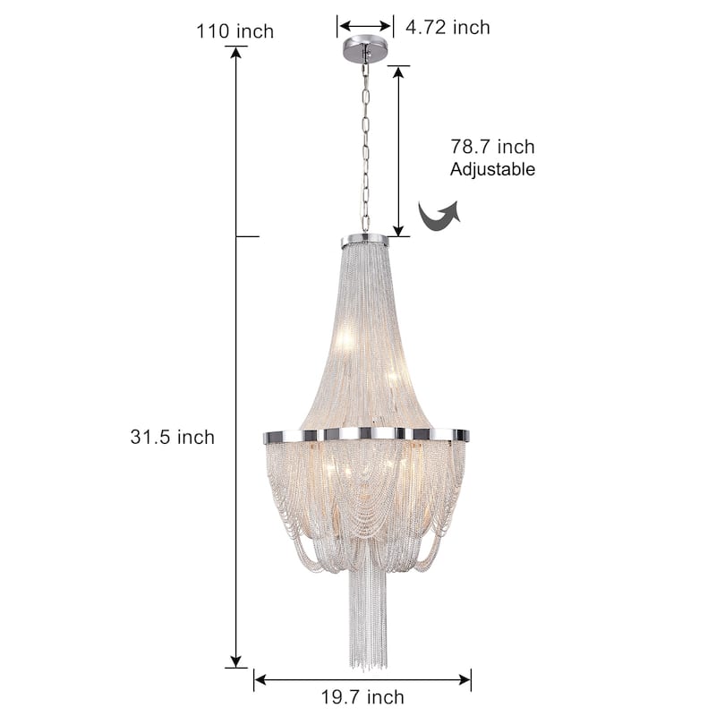 8 - Light Luxury Large Antique Unique / Statement Empire Chandelier