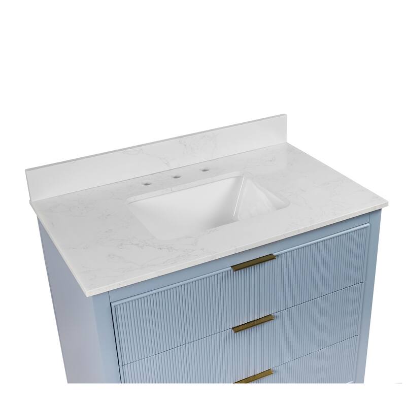 Evelyn 36-inch Vanity with Engineered Marble Top