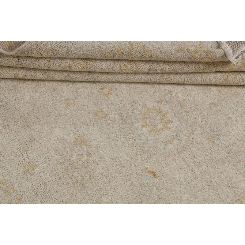 Vegetable Dye Wool Traditional Peshawar Chobi Area Rug Hand-knotted - 7'9" x 9'3"