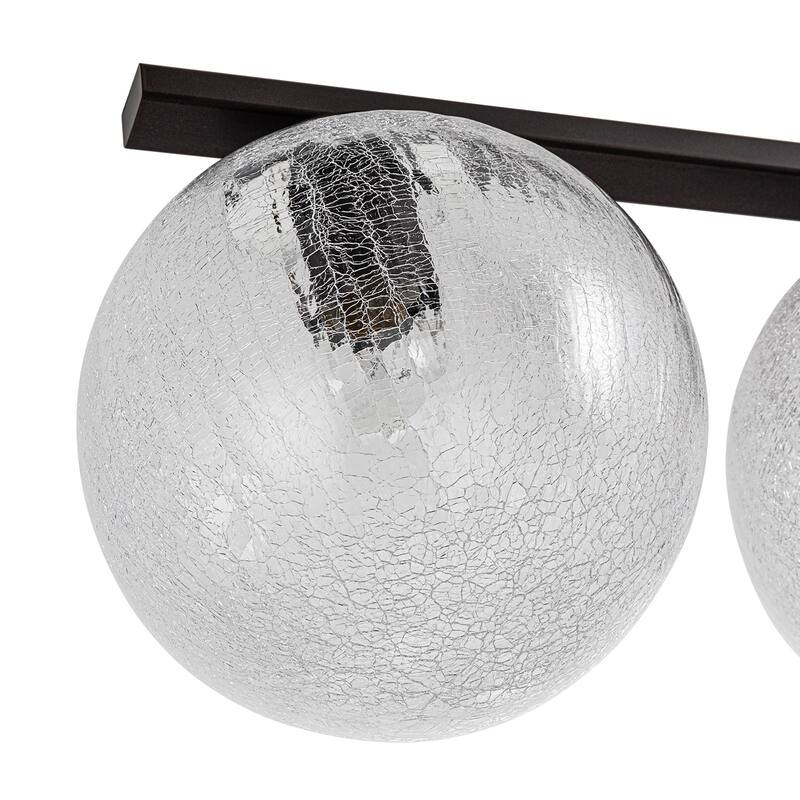 5 - Light 44" Large Globe Chandelier Kitchen Island Linear Pendant Light for Dining Room