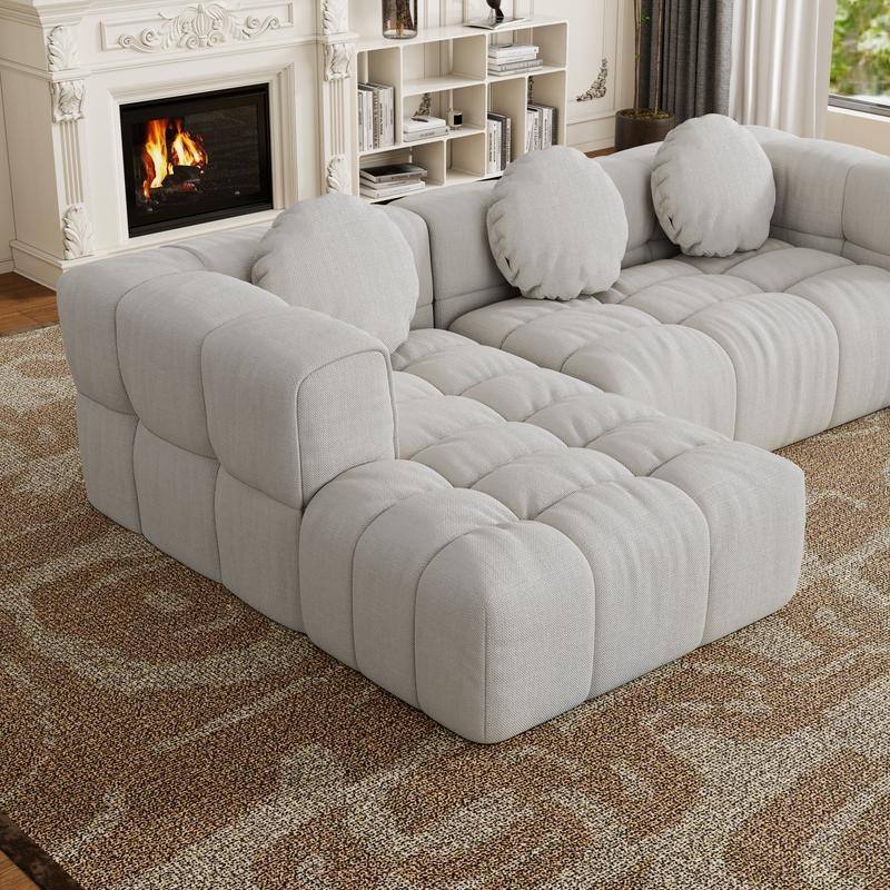 103" L-Shaped Modular Sofa, Free Combination (Left and Right Facing)
