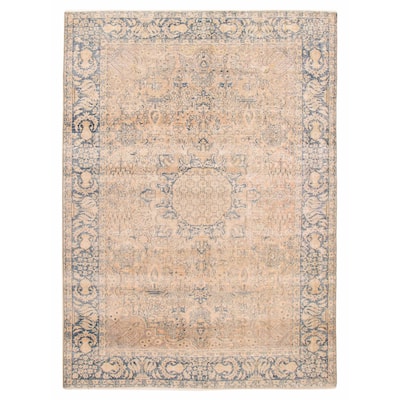 ECARPETGALLERY Hand-knotted Antalya Vintage Tan Wool Rug - 8'4 x 11'9