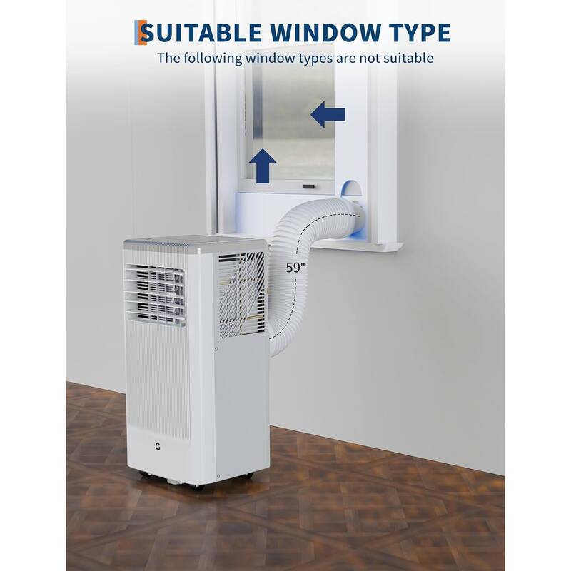 Portable Air Conditioner - 3-in-1 Cooling/Dehumidifier & Fan, 42dB Quiet AC with Remote