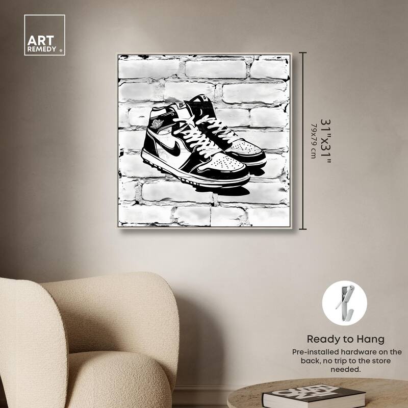 Brick City Jordans Canvas by Art Remedy