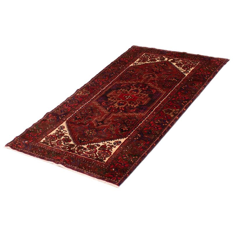 ECARPETGALLERY Hand-knotted Andelz Red Wool Rug - 4'4 x 7'9