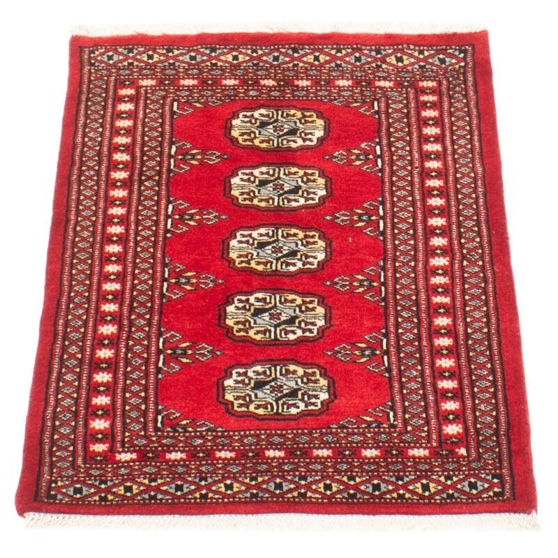 ECARPETGALLERY Hand-knotted Finest Peshawar Bokhara Red Wool Rug - 2'2 x 2'11