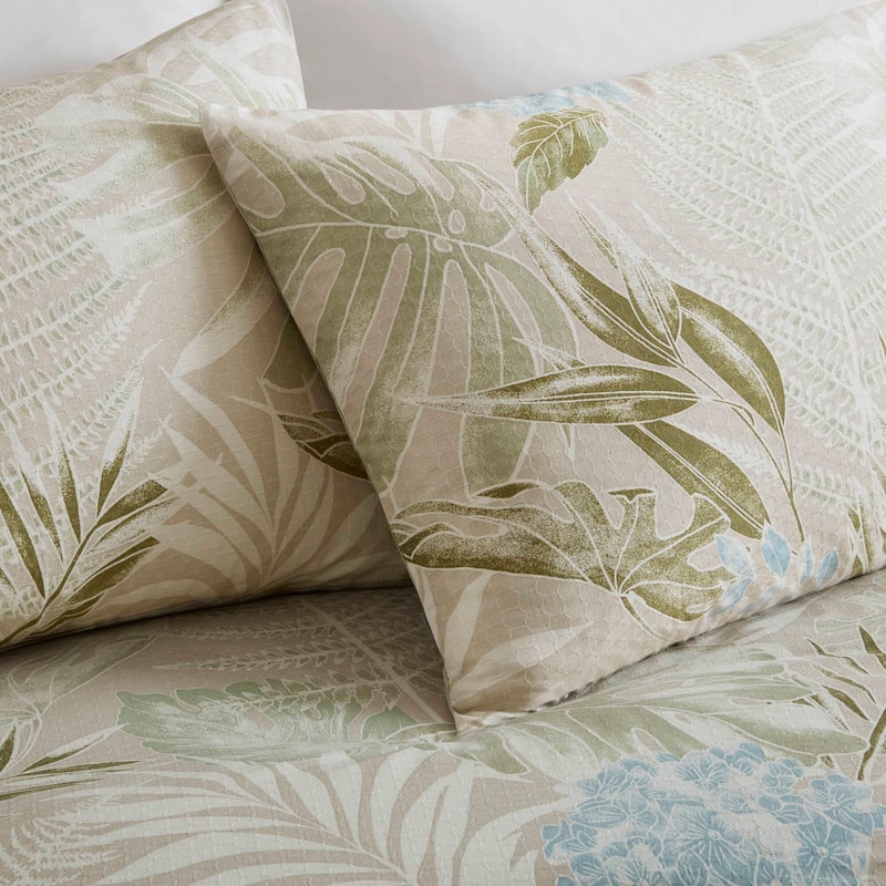 Harbor House Kiawah Island 6 Piece Oversized Cotton Comforter Set with Throw Pillow