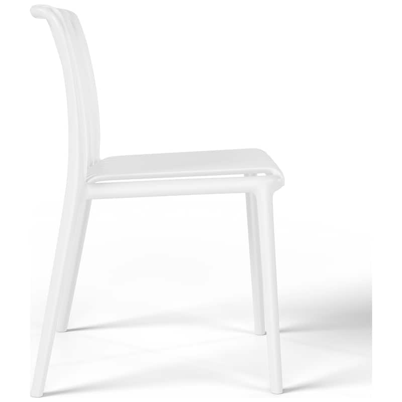 Frond and Form Outdoor Patio Stacking Dining Side Chair (Set of 2)