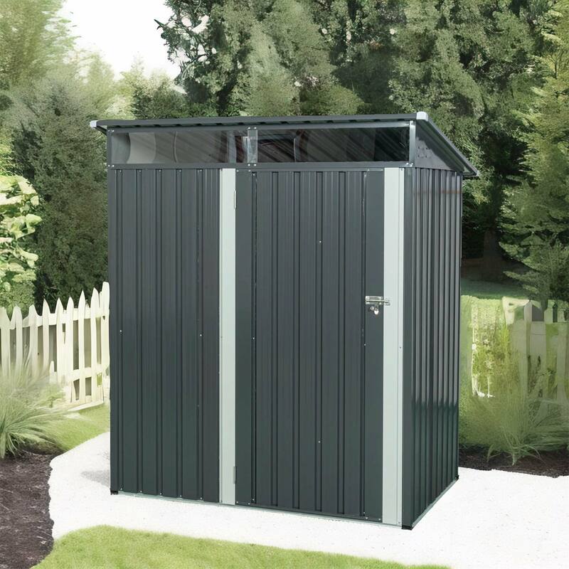 5FT x 3FT Outdoor Metal Storage Shed Transparent Plate