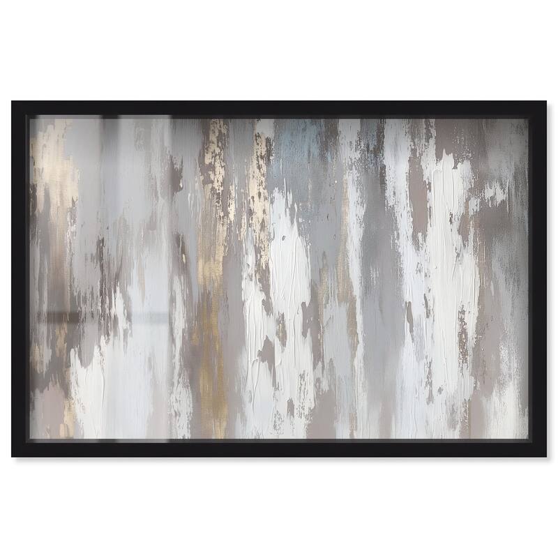 Flooding Gold I Shadowbox by Art Remedy - Black - 24" x 16"