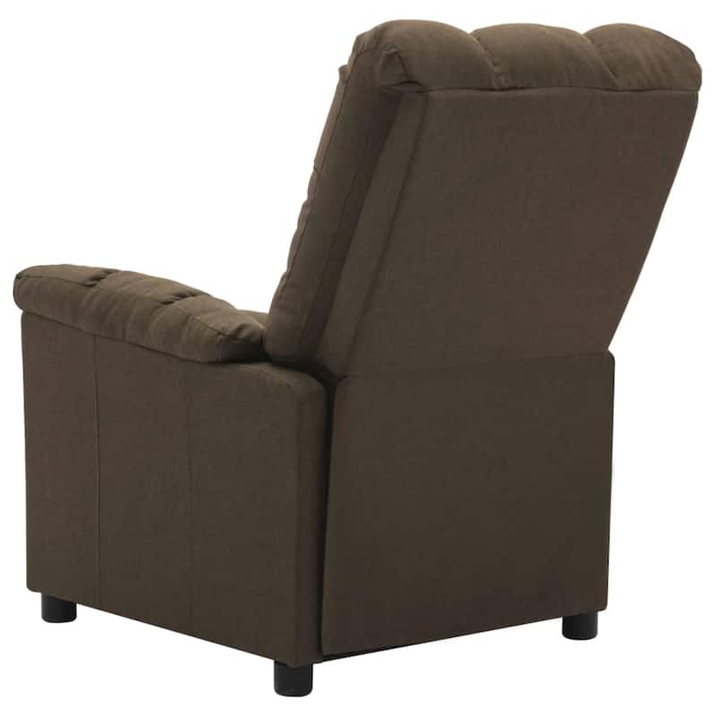 vidaXL Recliner Brown Fabric - 29.1" x 39" x 40.2"