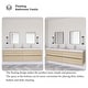 preview thumbnail 18 of 191, Wood Wall-Mounted Bathroom Vanity with Sink and Soft Close Drawers