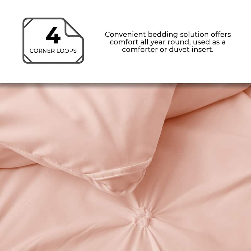3 Piece Reversible Pintuck Pinch Pleat Bohemia and Tufted Clipped Comforter Set