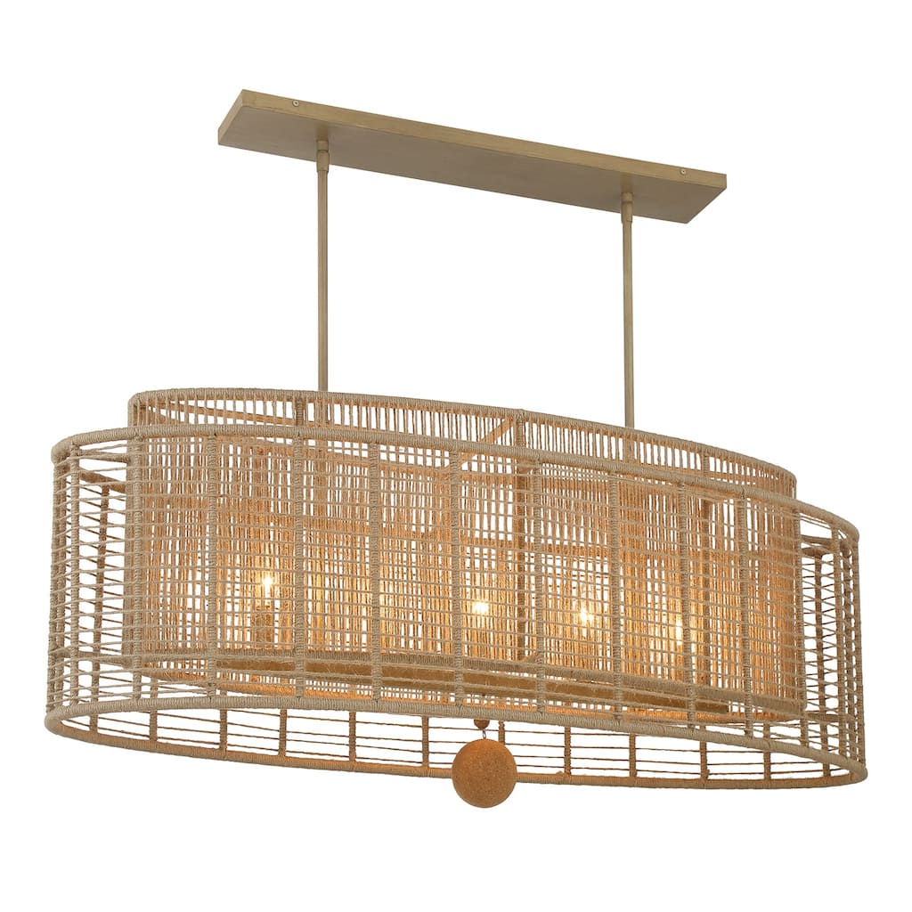 Crystorama Lighting Group JAY-A5007 Jayna 5 Light 42" Wide Taper