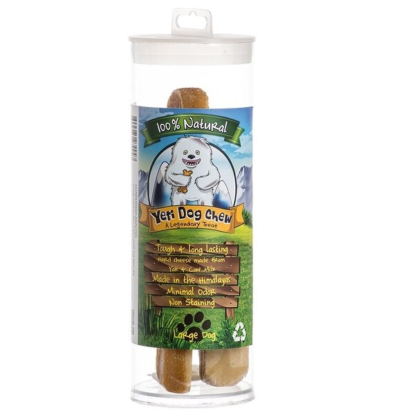 Shop Yeti Natural Dog Chew with Yak Milk Large - 2 Pack