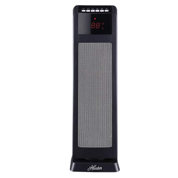 Shop Hunter Home Comfort Hpq15c Ea 24 Tall 5120 Btu Electric Portable Black Overstock 30432543