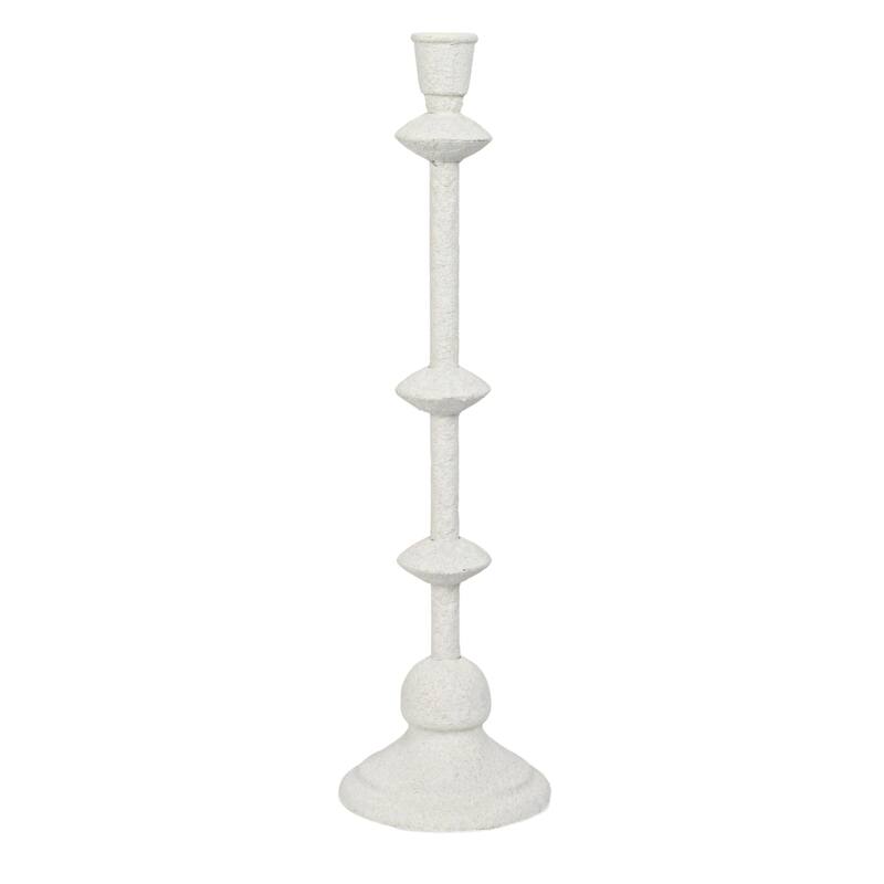 Metal Taper Candle Holder in Sand Finish