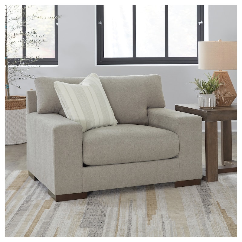Signature Design by Ashley Maggie Oversized Chair - Flax