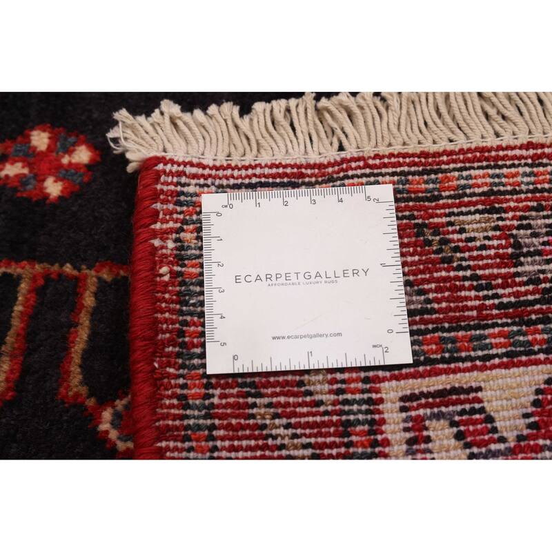 ECARPETGALLERY Hand-knotted Anatolian Vintage Navy, Red Wool Rug - 4'6 x 7'7