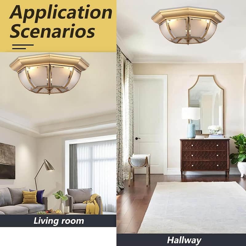 Led porch light brass hallway light modern ceiling light