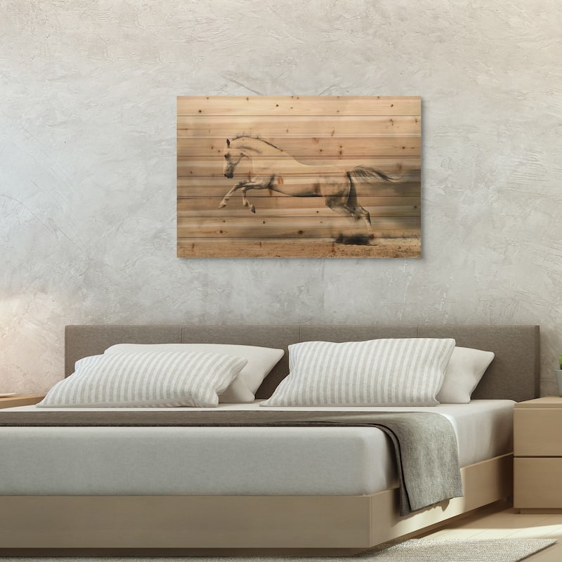 "Old Car" Arte de Legno Digital Print on Solid Wood Wall Art