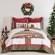preview thumbnail 5 of 7, Greenland Home Fashions Christmas Tree Patchwork Cotton Quilt Set