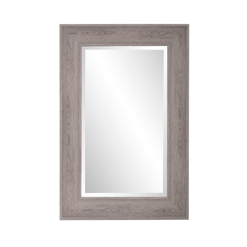 Allan Andrews Ashford Gray Rectangular Framed Wall Mirror