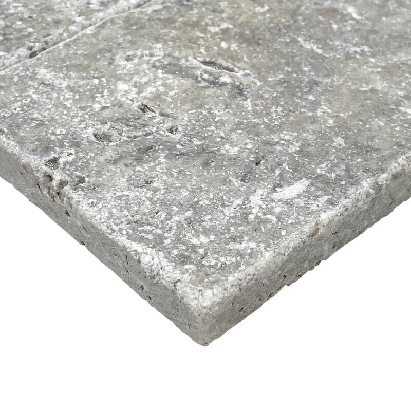 Argento Travertine 3" x 9" Tumbled Tile