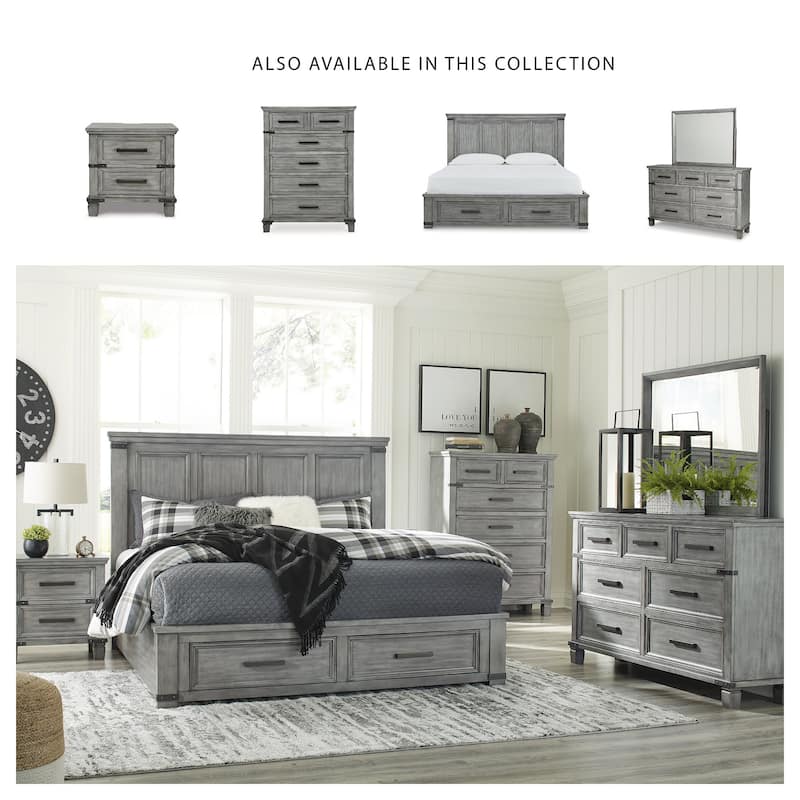 Signature Design by Ashley Russelyn Gray Storage Bed