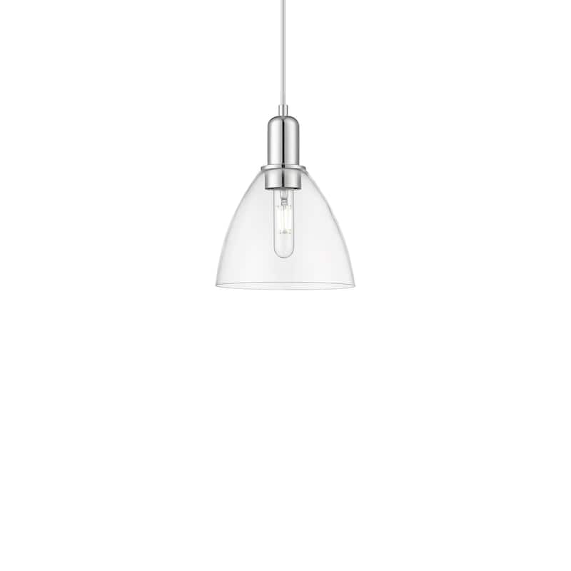 Innovations Lighting 716-1P-11-8 Bristol Pendant Bristol 8" Wide Mini - Polished Chrome / Clear
