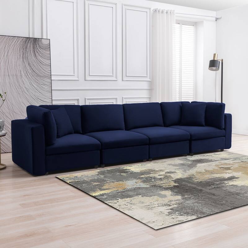 Mixoy Modern Convertible Sectional Sofa,L/U Shaped Corner Sleeper Sofa Couch,Modular Sectional Couches