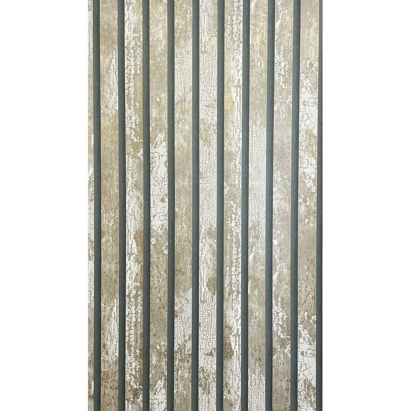 Fine Decor Oxidize Neutral Vertical Slats Wallpaper