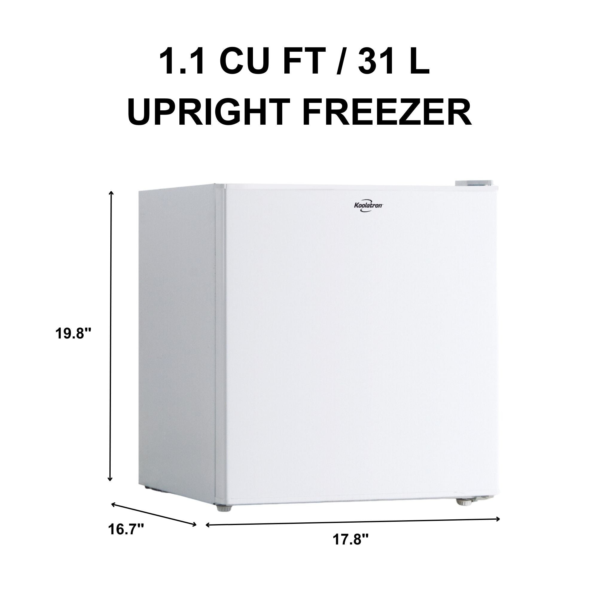 Koolatron 7 cubic foot freezer top