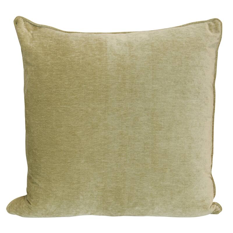 StyleCraft Crushed Velvet Pillow - 24" x 24" - Soft Sage Green