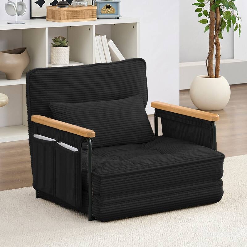 Mixoy Muti-Functional Folding Floor Sofa Bed,3-Seater,2-Seater,1-Seater Lazy Futon Sofa with 6 Position Adjustable Backrest