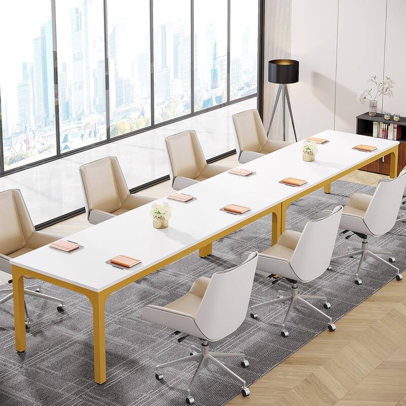 78.74" Large Rectangle Conference Table/Desk, Modern Seminar Meeting Table, Business Tables for Boardroom & Office