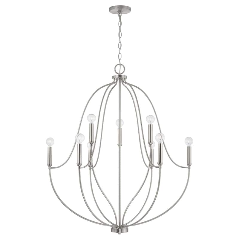 Madison 9-light Chandelier - Brushed Nickel